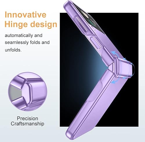 Miniatura 10 de Funda para Samsung Z Flip 4 protección de bisagra de cubierta completa Funda delgada para teléfono con protección de pantalla incorporada protección