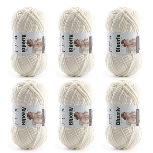Image of Skinny Chenille Yarn for Crocheting and Knitting, 6 Pack of 50g /158yds - 948yd Total, Soft Fluffy Yarn for Crochet Amigurum & Baby Blankets, Thin Chenille #2 Plush Crochet Yarn (6, Khaki)