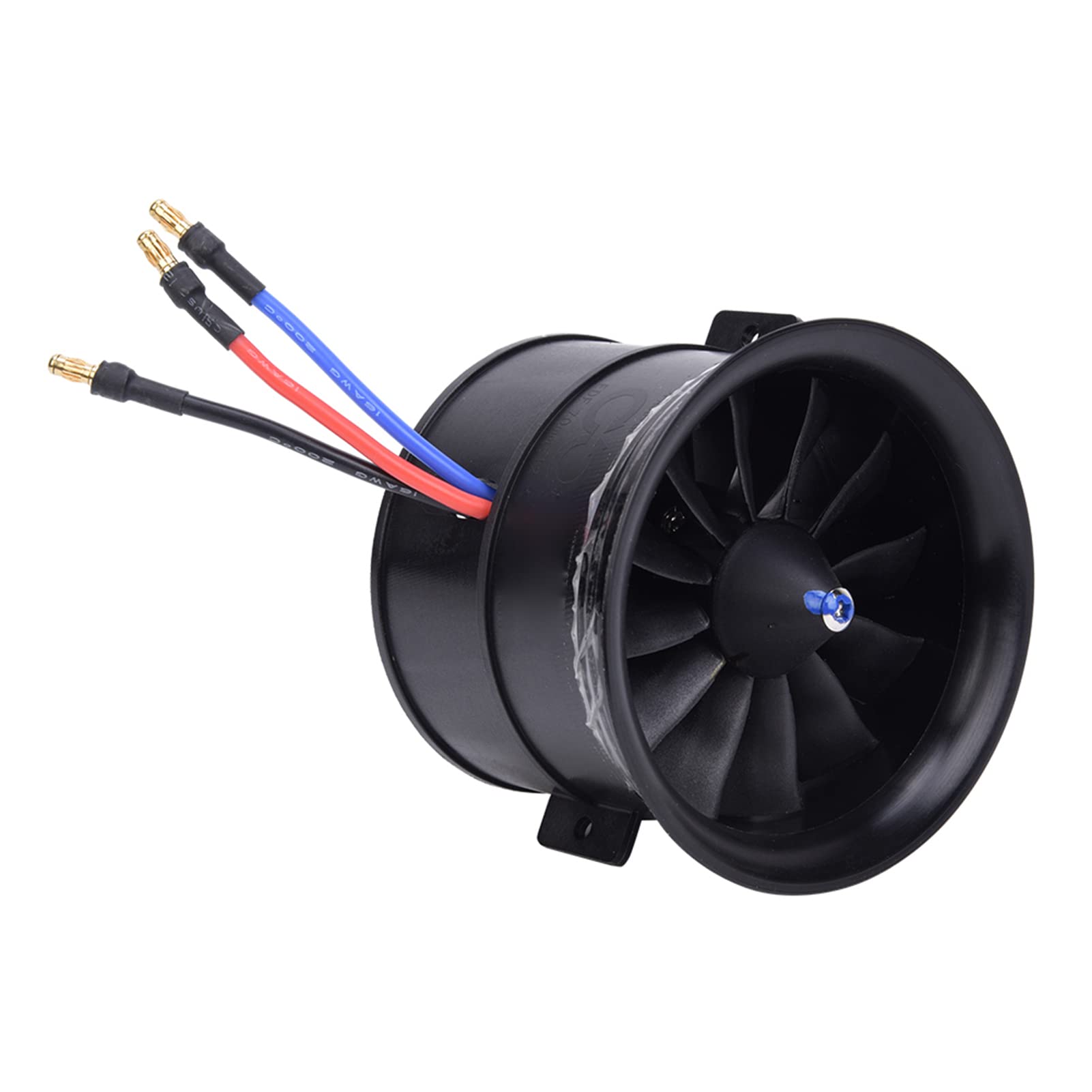 70 mm de 12 cuchillas de hélice con motor de arranque, hélice del ventilador del modelo de aeronave RC para piezas de aeronaves modelo RC KV3400 4S EDF 70 alcantarilla (KV3400 4S EDF 70 Rulta)