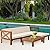 5-Piece Acacia Wood Outdoor Sofa Set Patio Bistro Set Furniture Outdoor Chat Conversation Table Chair Set with Water Resistant Cushions and Coffee Table for Beach Backyard Garden