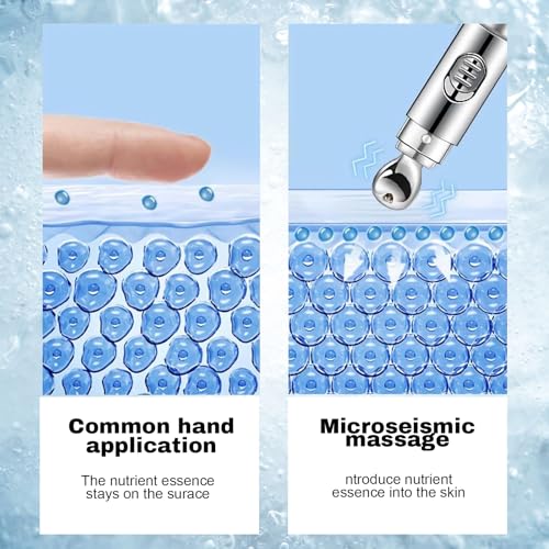 Anti Wrinkle Eye Cream,Eye Cream for Dark Circles and Puffy Eyes,Microcurrent Eye Vibrating Cream With Curved Design, High-Frequency Vibration Eye Cream For Lightening Fine Lines 20g - Image 3