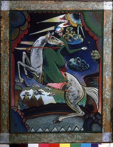 Cuadro en lienzo de la montaña por Wassily Kandinsky para decoración de paredes 60x90cm