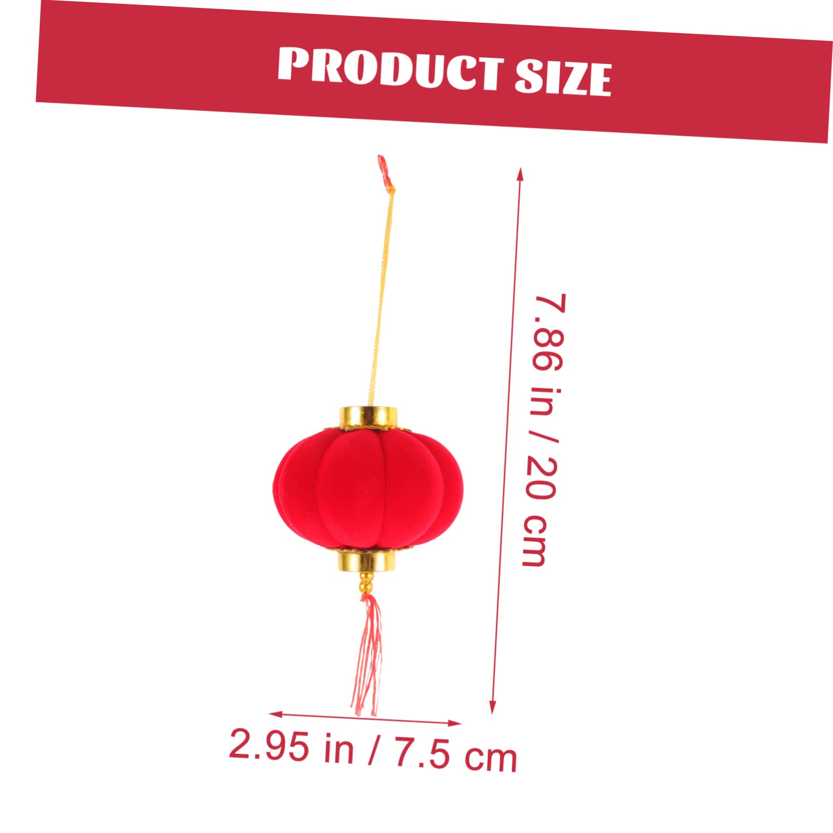Hemobllo 32 Pz Piccolo ciondolo lanterna decorazioni per feste giapponesi lanterne per matrimonio decorazione casa home decoration ornamento appeso di capodanno lanterne rosse pvc rosso