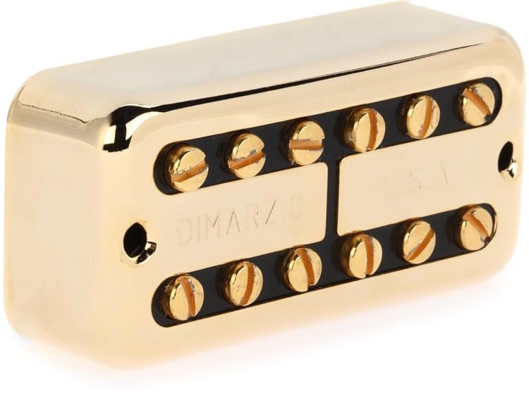 DiMarzio DP 291GBK New'Tron Neck Filtertron Humbucker, E-Gitarren Tonabnehmer, Gold/Schwarz