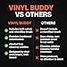 Vinyl Buddy Ultimate 5-Piece Vinyl Record Cleaning Kit | Includes: Record Cleaner – Velvet, Microfiber & Stylus Brush | Made from Premium Hardwood – Clean, Protect & Restore Your LPs