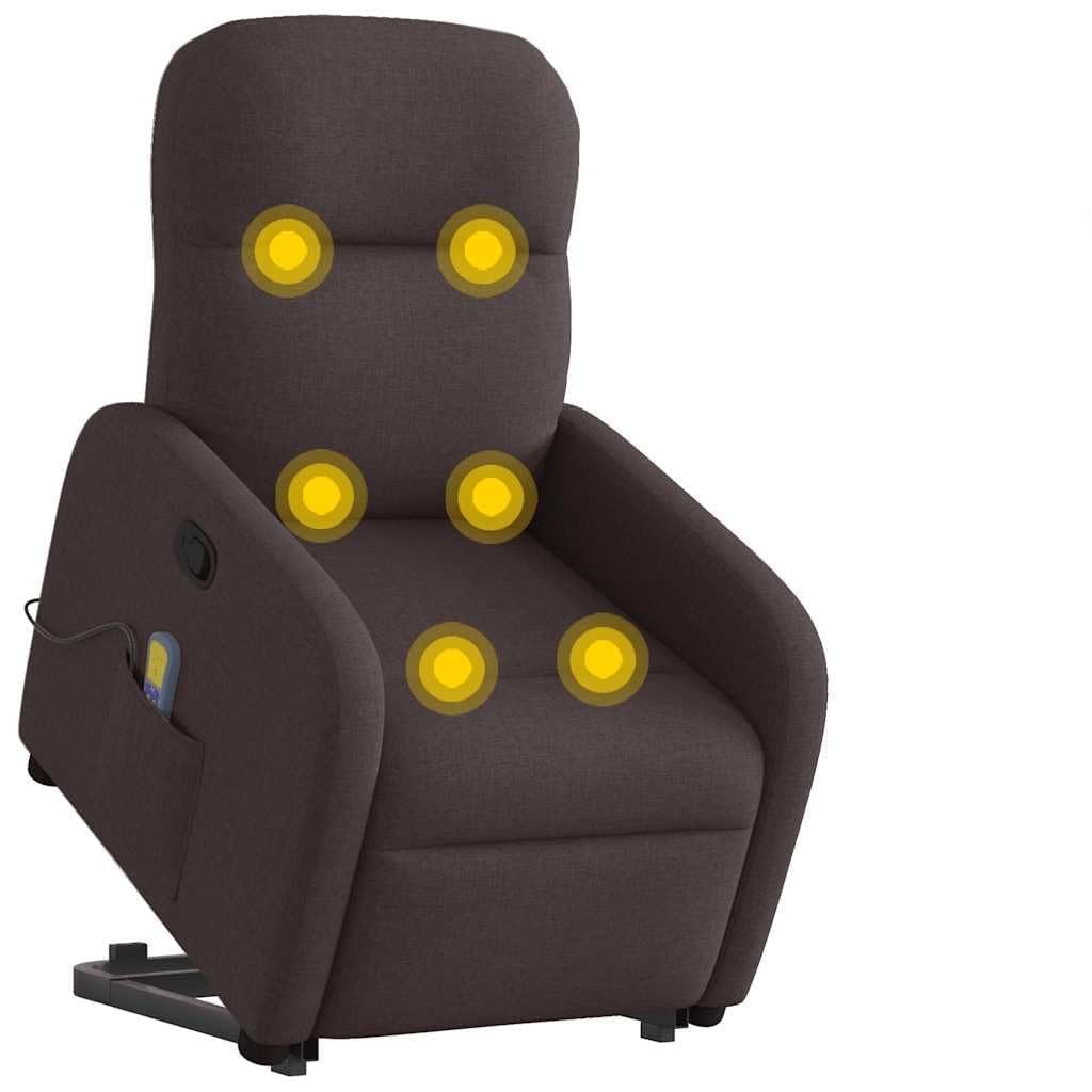 Eléctrico reclinable para Mayores Marrón 66x88x95 cm