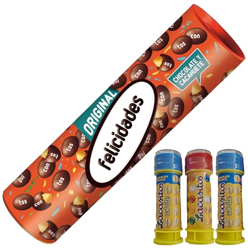 Conguitos Megatubo 1,2 KG-Felicidades + 3 POMPEROS LACASITOS