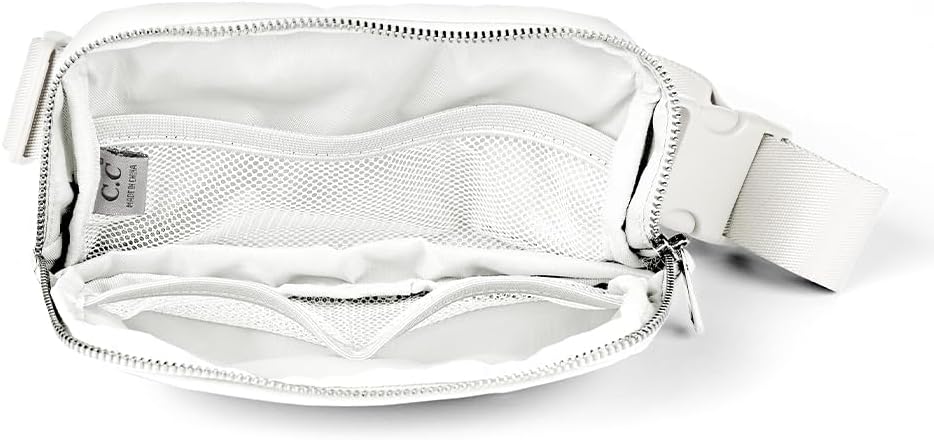 C.C Belt Bag for Women – Quilted Fanny Pack Crossbody Waist Bag with Adjustable Strap, Fashion Gift Idea (Camo white) - Image 4