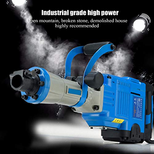 Abbruchhammer HD125, 1700 W, 65 J, Sechskant Aufnahme, Zubehör Meisselhammer Stemmhammer Und Metall-Transportkoffer – Bild 4