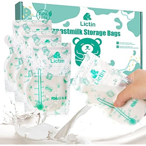 Lictin Pre-Sterilised Breast Milk Storage Bags Cover