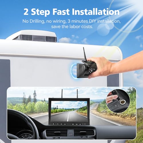 Image of HD Magnetic Single Solar Wireless Rear View Backup Camera, Suitable for Model SR2 & SR4 Purchased After June 1st 2025 (Please Consult Seller Before Purchase If NOT Sure The Model You Have)