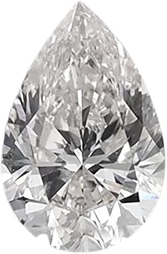GEMHUB H Color VS2 Clarity IGI CERTIFIED 0.37 Ct. Pear Cut Lab Grown CVD Diamond
