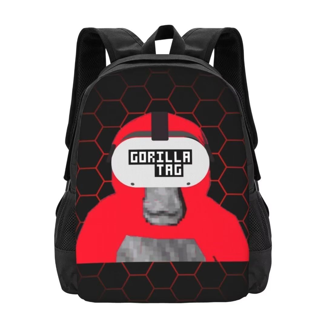 Melbrakin Unisex A 7 Gorilla Tag Cartoon Backpack Casual Travel Laptop Large Capacity Laptop Daypack Fan Gift