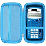  Khanka Étui de voyage rigide de rechange pour calculatrice scientifique Texas Instruments TI-30XIIS (bleu)