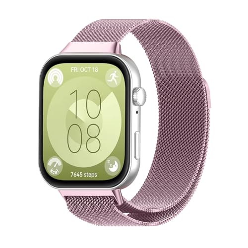 Hinnwer �o���h Huawei Watch Fit 5 Pro/Fit 5 / Huawei Watch Fit 4 Pro/Fit 4 / Fit 3 �Ή� �X�}�[�g�E�H�b�` �o���h �X�e�����X�� ���� ���C ���v�x���g ���߉\ �ʋC�� �}�O�l�b