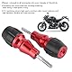 Buachois Motorrad Sturzschutz, Crash Protector Sturzpads,10 mm Edelstahl Universal Anti Kollisions Motorrad Sturzschutz Auspuff Rahmengleiter Schutz Schraubendurchmesser für Motorräder
