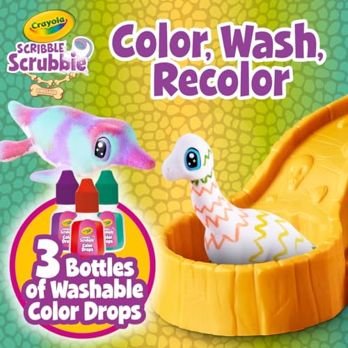 Crayola Scribble Scrubbie Pets Dinosaur Waterslide, Dinosaur Toys for Kids, Pet Grooming Toy, Gifts for Boys & Girls, Ages 3+ by Crayola - Image 5
