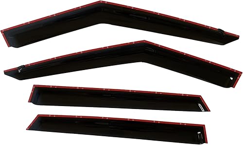 Miniatura 3 de Deflectores de visera lateral tintados con cinta adhesiva para Kia Seltos LX S EX S SX Turbo X-Line Smoke Rain Guard 2022 2023