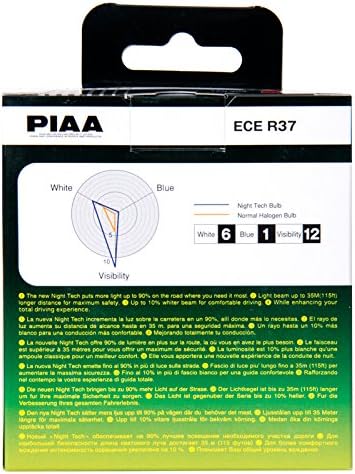 Piaa 10726 9006 (HB4) Night Tech High Performance Halogen Bulb, (Pack of 2)