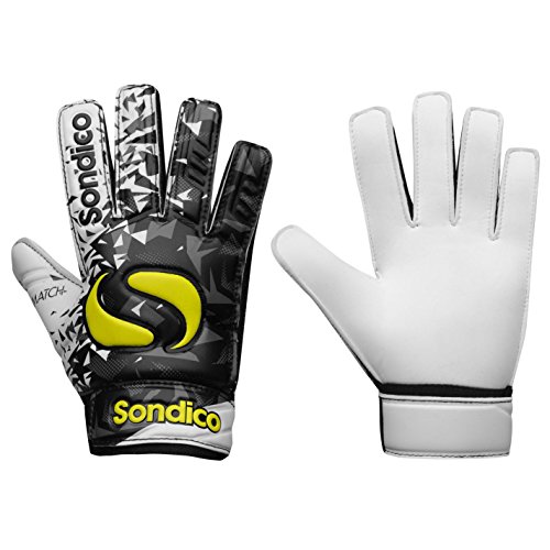 Sondico Kids Match Junior Goalkeeper Gloves Black/White 6