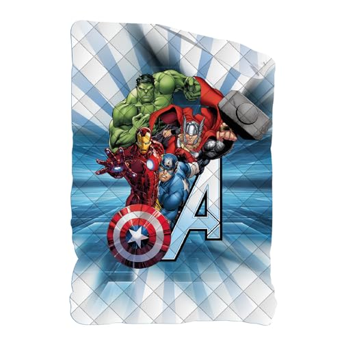 Moda Egidio Copriletto Trapuntino Personaggi Disney Double Face Letto Singolo (AVENGERS)