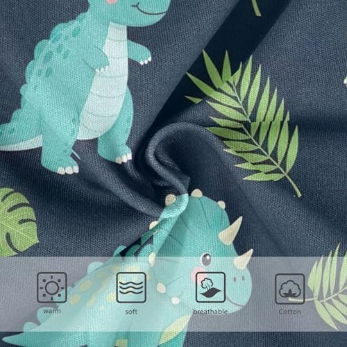 Cute Cartoon Dinosaurs Green Leaves Toddlers Underwear Floral 2t Cotton Girl Panties Cute Aesthetic Underpants Briefs3