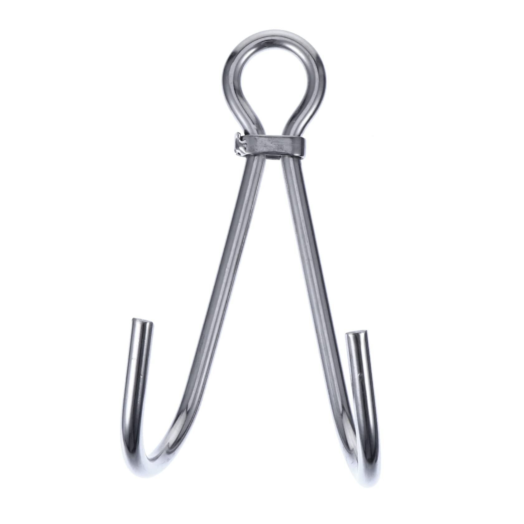 BCOATH Underwater Photography Accessory Stainless Steel Double Hook for Drift Diving