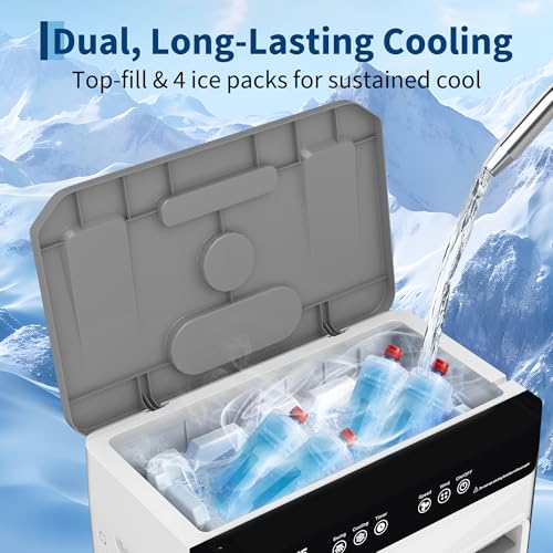 Image of Garvee Air Cooler 3000 CFM Evaporative Air Cooler with 8.4Gal Water Tank, 4 Ice Packs, 3-Speed, 120 Oscillation, Remote Control and 12H Timer, 80W Portable Floor Standing Fan for Workshops, Garage
