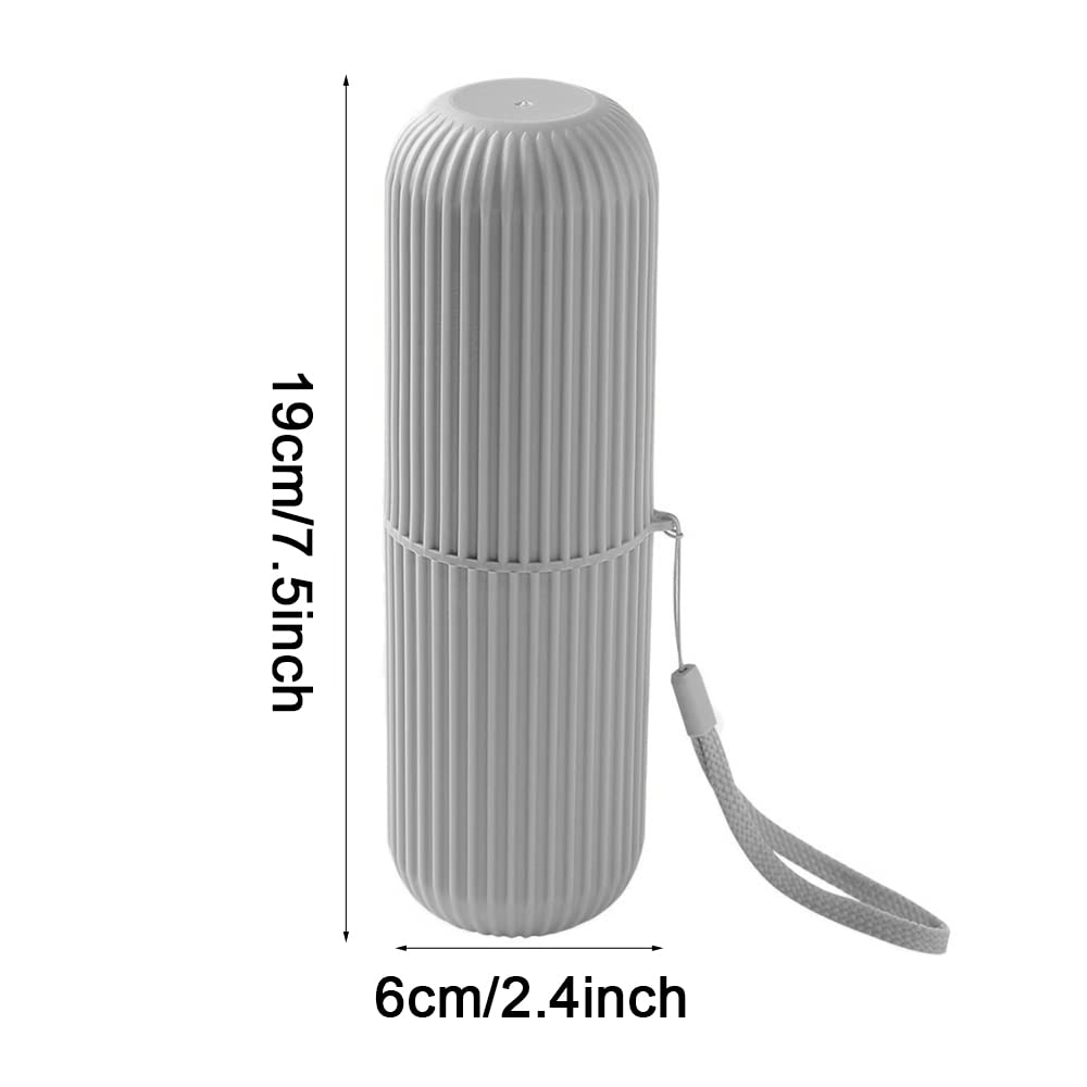 4 Pezzi Portatile Porta Spazzolino Denti, Custodia Per Spazzolino Da Denti, Custodia Per Spazzolino Portatile, Custodia in Plastica Spazzolini Denti Con Corda per Campeggio, Viaggi, Escursionismo