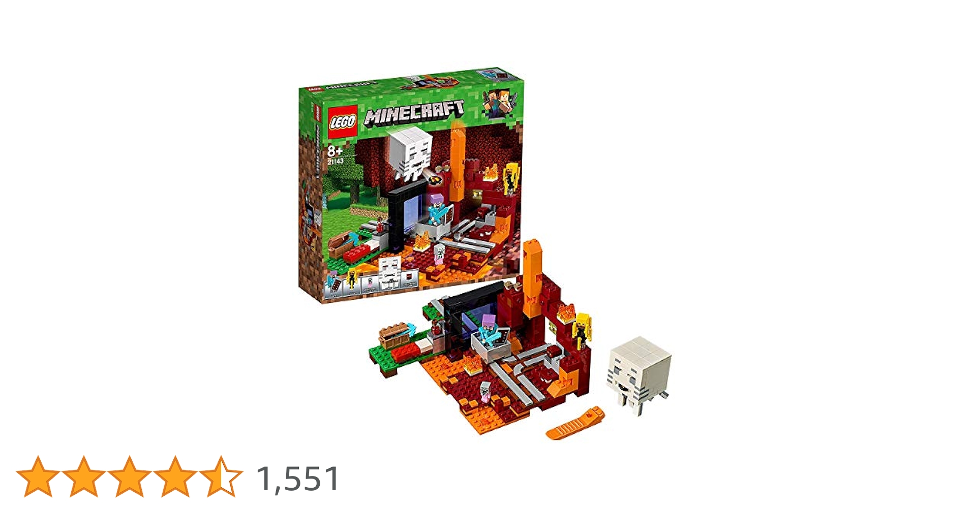 Amazon.co.jp: レゴ(LEGO) マインクラフト 闇のポータル 21143