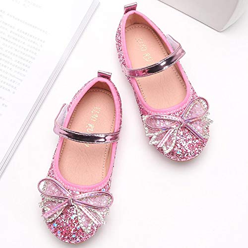 Little Girl's Adorable Sparkle Mary Jane Ballerina Flats Princess Party Dress Shoes4