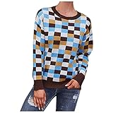 Cardigan Mens Pullover Women's Color Block Knitwear Crewneck Stripe Pullover Sweaters Mens V Neck...