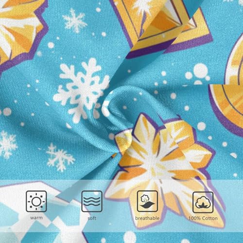 KLL Flying Bitcoins and Snowflakes Baby Boys Pure Cotton Briefs Underwear Breathable Children Undies3