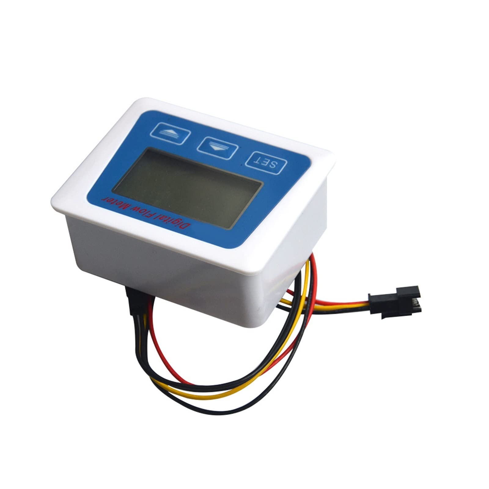 Flowsensor Digitale Brandstofmeter Lcd-scherm Water Vloeistof Flow Meter Totameter Temperatuur Tijd Record Met G1/2 Flowmeter Flow Tester voor vloeistof, water, brandstof