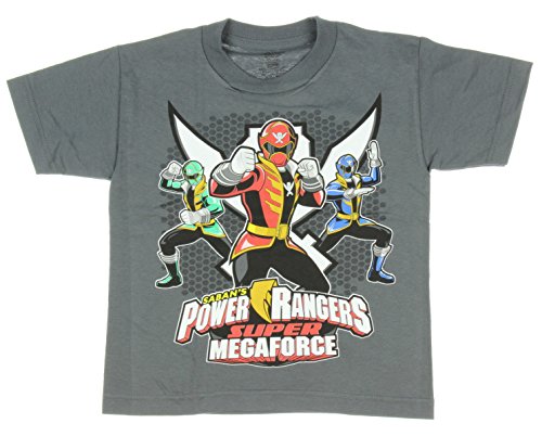 Power Rangers Boys' Super Megaforce Group Short Sleeve T-Shirt