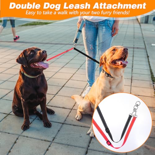 AHQiZFX 2 Stück Doppelte Hundeleine,Verwicklungsfreier Doppel-Hundeleinen-Koppler,Hundeleine für Zwei Hunde,Verstellbare Hundeleinen für Zwei Hunde,Hundelein zum Kleine Hund Welpen Lauftrainin