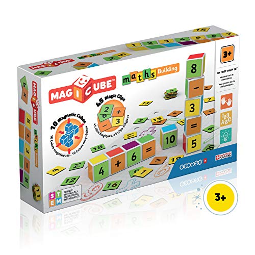 Geomag Bouw speelgoed Magicube wiskunde bouw-16 45 clips bouwset met magnetische kubussen