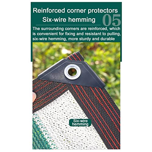 Shade Cloth With Grommets, 80% Anti-Uv Outdoor Shade 6.5X6.5 6.5X10 10X10 10X20 13X13 13X20 16.5X20 20X20 26.3X26.3Ft Ventilated And Breathable Sun Screen Mesh, For Gardens Plants Yards Chicken Coops #TOP5