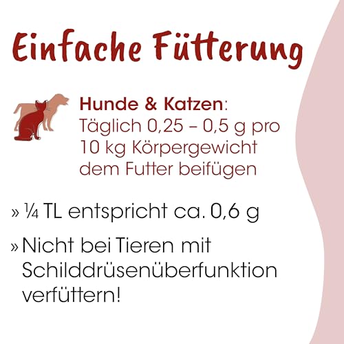 Fit-BARF Seealgenmehl für Hunde & Katzen - Natürliche Jodquelle 500 g