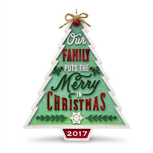 Hallmark Keepsake 2017 Our Family...Our Christmas Tree Dated Christmas Ornament