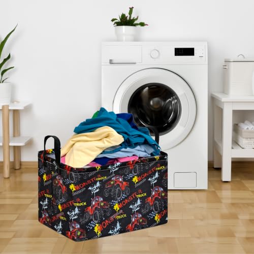 Image of Storage Basket Laundry Clothes Basket Laundry Hamper, Car | Storage Box and Bins Gift Basket with Handles