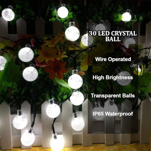 Image of fizzytech Decorative Copper Wire String Lights - 30 LED, 6 Meter Flexible Fairy Lights for Bedroom, Living Room, Diwali, Christmas, Wedding, Party & Home Decoration (Warm White)