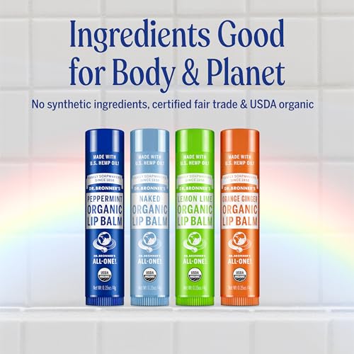 Dr. Bronner’s Organic Lip Balm 6-Pack (.15oz) Natural, Moisturizinging, Petroleum-Free Lip Balm with Beeswax & Avocado Oil for Dry Lips, Men & Women - Lemon Lime - image 7