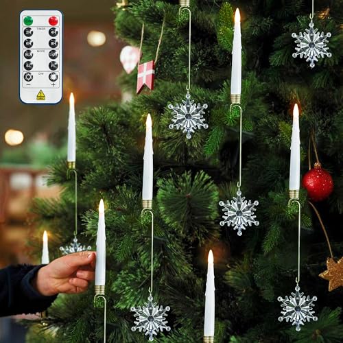 yunsheng Weihnachtsbaumkerzen mit Fernbedienung und Timer,...