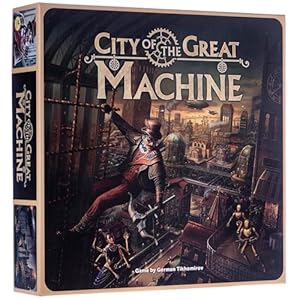 CrowD Games | City of The Great Machine Board Game | 1-4 Players | Ages 14 and up | Steampunk | One-vs-Many | Hidden Movement | Cooperative Board Games | Strategy Board Games | Playtime 45-90 min