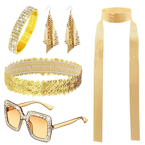 Kuvarix Accesorios de discoteca de los años 70 y 80, 5 unidades