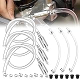 Brake Bleeder Hose, 2025 New One Way Check Valve Tube Bleeding Tool Kit for Car Motorcyle Clutch - Universal Hydraulic Brake Fluid Bleeder with Complete Kit (3 Set)