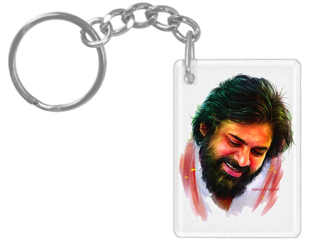 HamsaMART,Printed Crystal Keychain,Unbreakable Keychain