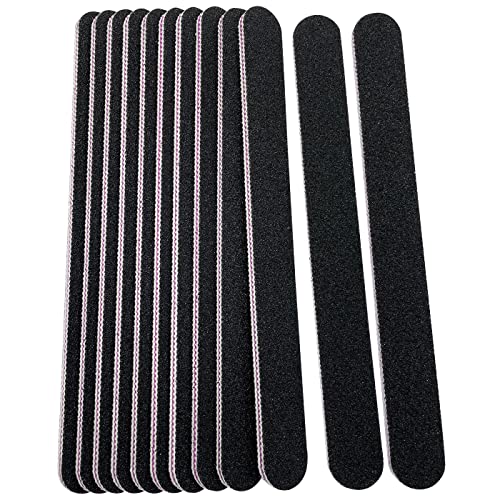 Smukdoo Nail Files Set, 12PCS, Double Sided, 100/180 Grit