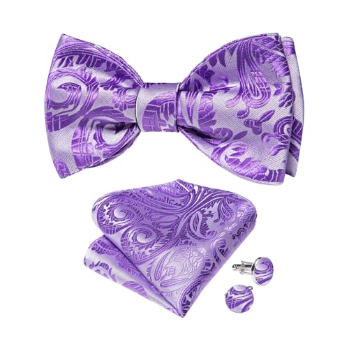 Pajarita de seda floral para hombre bodas y accesorios miniatura 1